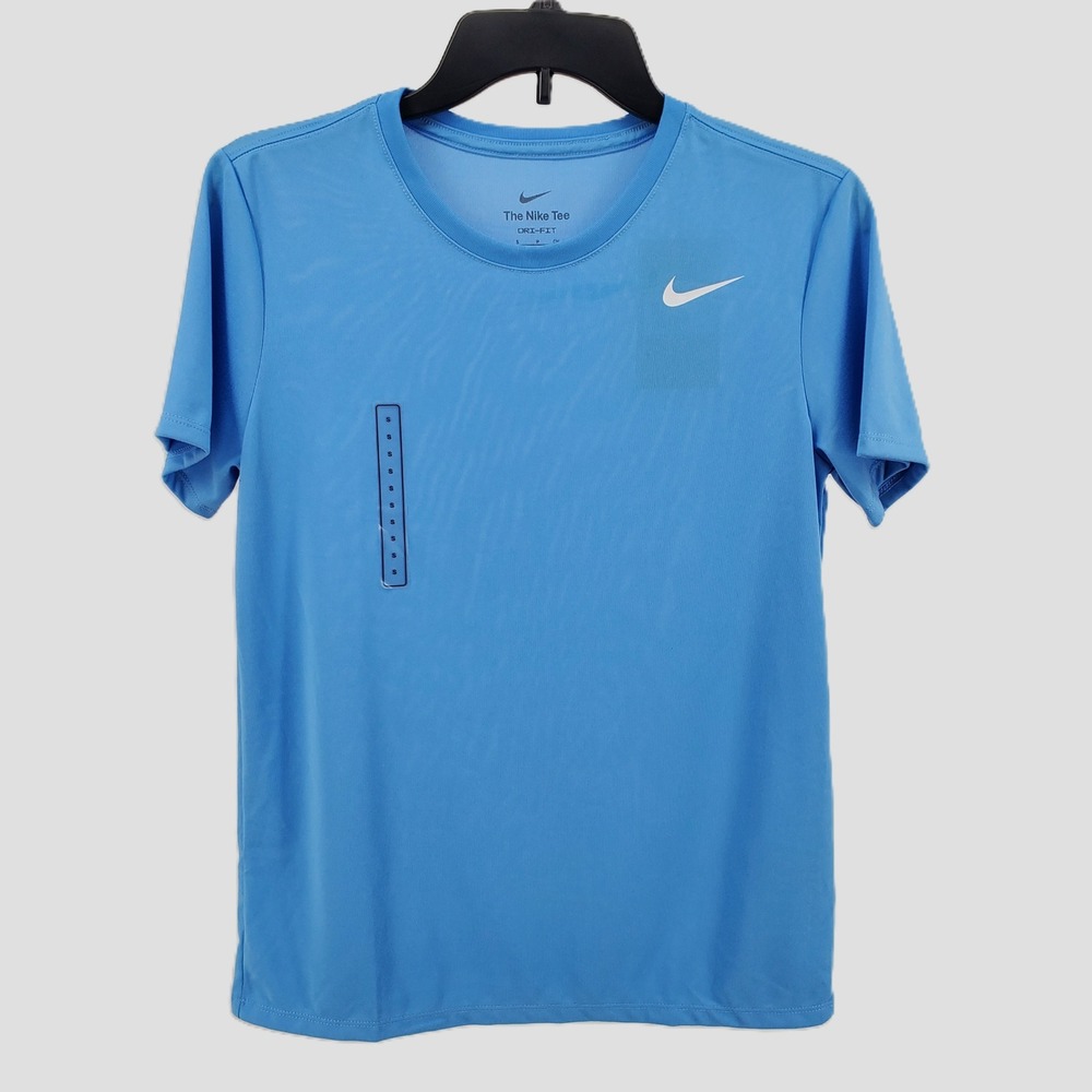 Nike‎ Dri-FIT Training T-Shirt Short Sleeve Athletic Top Blue Women Small
